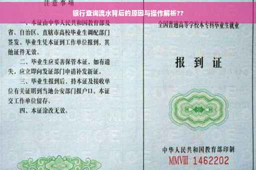 银行查询流水背后的原因与操作解析??