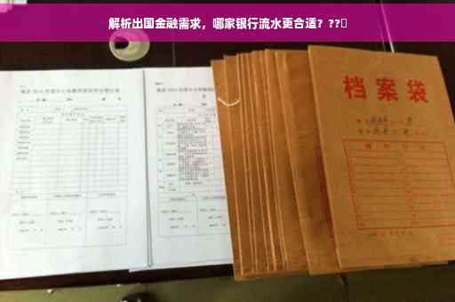 解析出国金融需求，哪家银行流水更合适？??✨