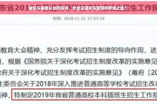 成长与自我认知的探寻，毕业证遗失与复得的梦境之旅?✨