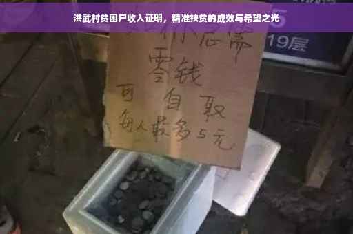 洪武村贫困户收入证明，精准扶贫的成效与希望之光