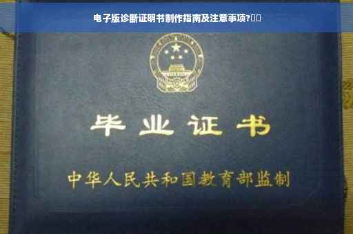 电子版诊断证明书制作指南及注意事项?⚡️