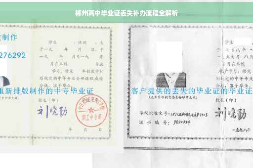 郴州高中毕业证丢失补办流程全解析