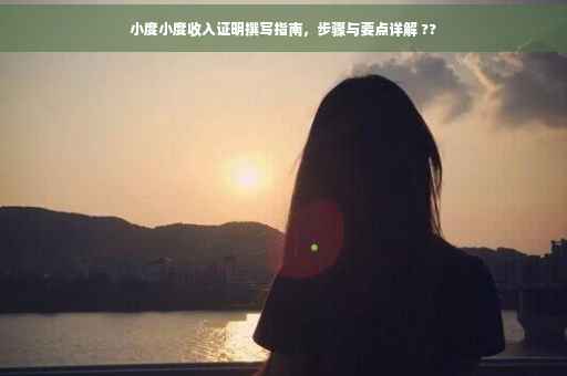小度小度收入证明撰写指南，步骤与要点详解 ??
