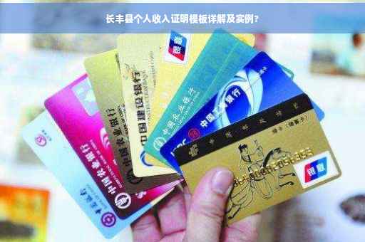长丰县个人收入证明模板详解及实例?