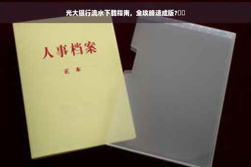 光大银行流水下载指南，全攻略速成版?⚡️