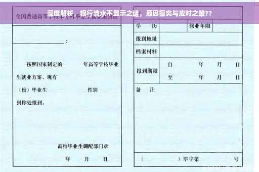 深度解析，银行流水不显示之谜，原因探究与应对之策??
