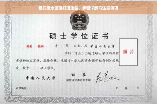 银行流水证明打印攻略，步骤详解与注意事项