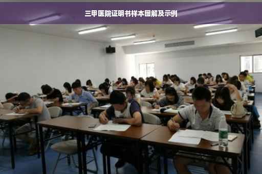 三甲医院证明书样本图解及示例