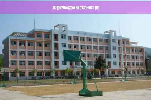 抑郁症医院证明书办理指南