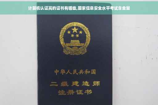 计算机认证高的证书有哪些,国家信息安全水平考试含金量