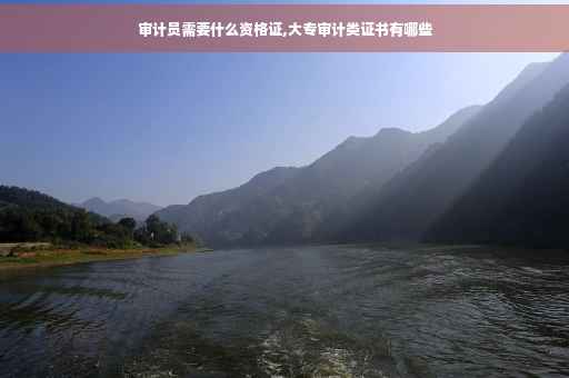 审计员需要什么资格证,大专审计类证书有哪些