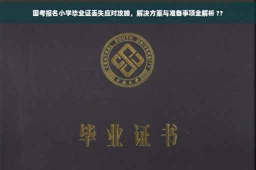 国考报名小学毕业证丢失应对攻略，解决方案与准备事项全解析 ??