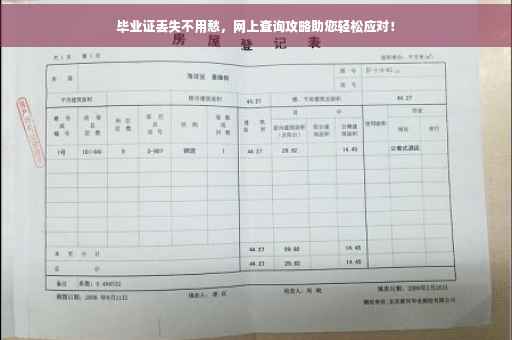 毕业证丢失不用愁，网上查询攻略助您轻松应对！