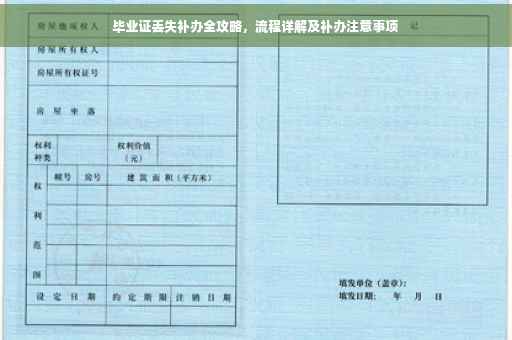 毕业证丢失补办全攻略，流程详解及补办注意事项
