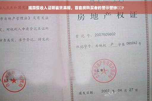 揭露假收入证明骗贷真相，首套房购买者的警示警钟⚡️?