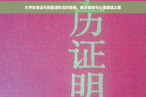 大学毕业证与档案遗失应对指南，解决策略与心理调适之道