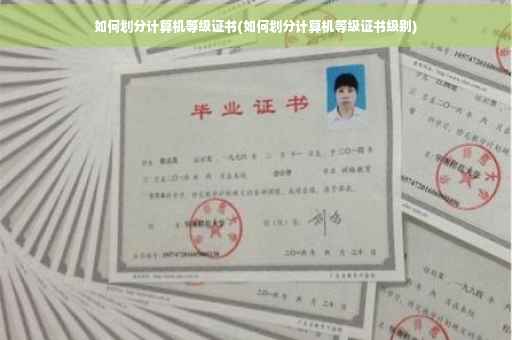 如何划分计算机等级证书(如何划分计算机等级证书级别)