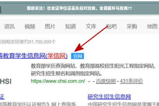重磅关注！毕业证学位证丢失应对攻略，全面解析与指南??