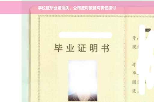 学位证毕业证遗失，公司应对策略与责任探讨