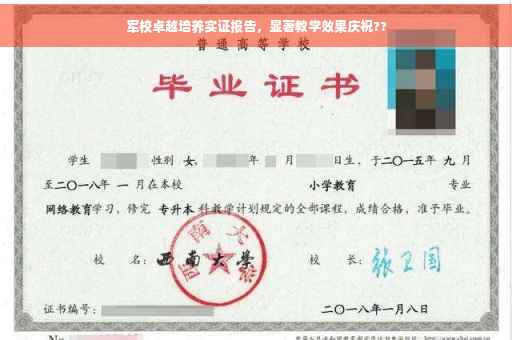 军校卓越培养实证报告，显著教学效果庆祝??