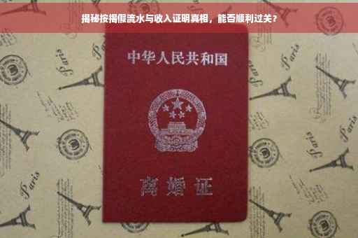 揭秘按揭假流水与收入证明真相，能否顺利过关？