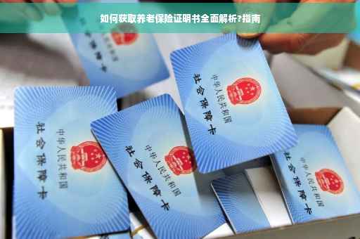 如何获取养老保险证明书全面解析?指南 如何获取养老保险证明书全面解析?指南