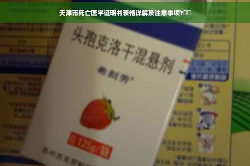 天津市死亡医学证明书表格详解及注意事项?⚡️