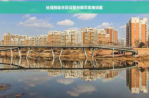 社保劳动合同证明书撰写指南详解