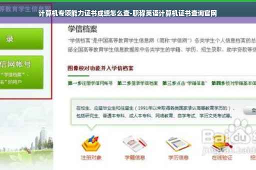 计算机专项能力证书成绩怎么查-职称英语计算机证书查询官网