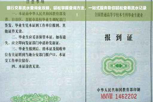 银行交易流水查询全攻略，轻松掌握查询方法，一站式服务助你轻松查看流水记录！
