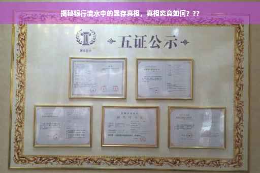 揭秘银行流水中的显存真相，真相究竟如何？??
