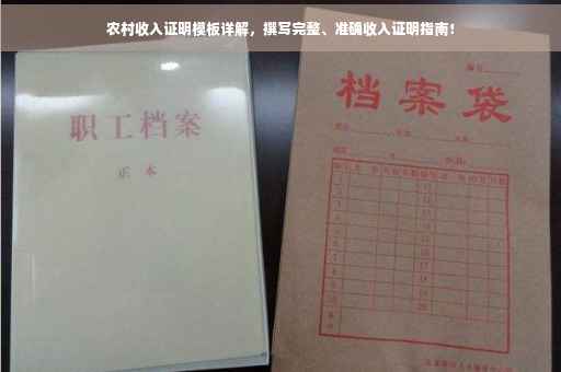 农村收入证明模板详解，撰写完整、准确收入证明指南！