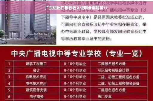 广东进出口银行收入证明全面解析??