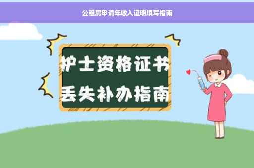 公租房申请年收入证明填写指南