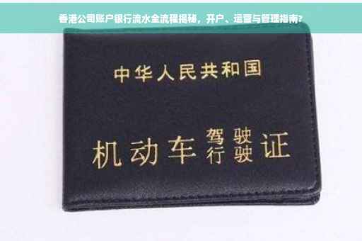香港公司账户银行流水全流程揭秘，开户、运营与管理指南?