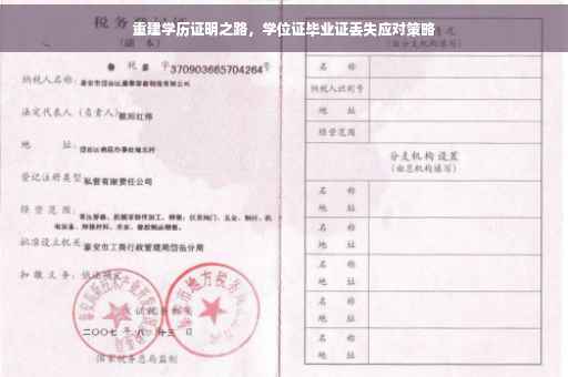 重建学历证明之路，学位证毕业证丢失应对策略