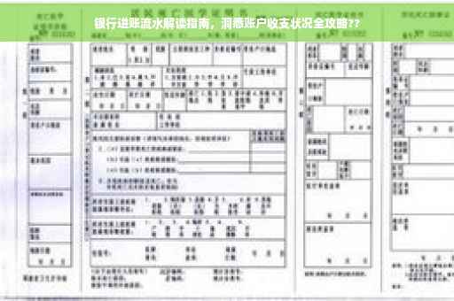 银行进账流水解读指南，洞悉账户收支状况全攻略??