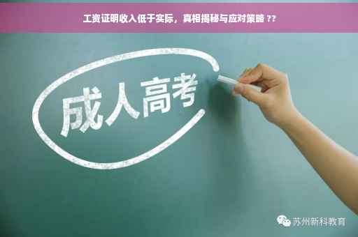 工资证明收入低于实际，真相揭秘与应对策略 ??