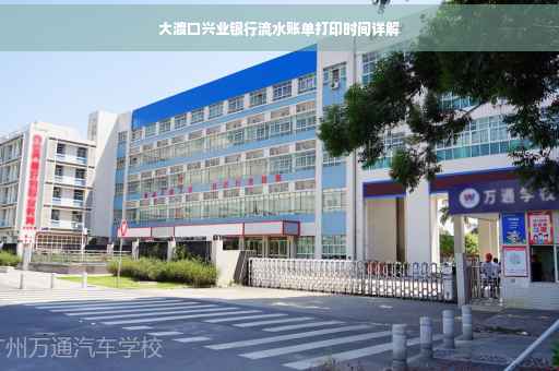 大渡口兴业银行流水账单打印时间详解