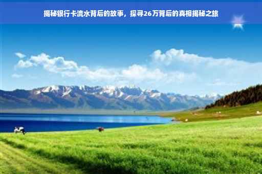 揭秘银行卡流水背后的故事，探寻26万背后的真相揭秘之旅
