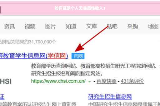 如何证明个人无实质性收入？