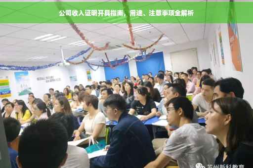 公司收入证明开具指南，用途、注意事项全解析