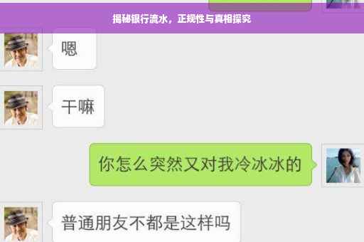 揭秘银行流水，正规性与真相探究