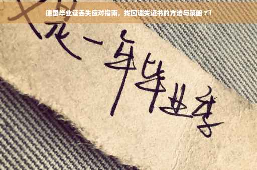 德国毕业证丢失应对指南，找回遗失证书的方法与策略 ?✨