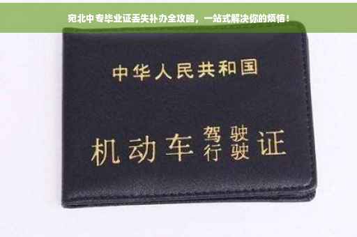 宛北中专毕业证丢失补办全攻略，一站式解决你的烦恼！