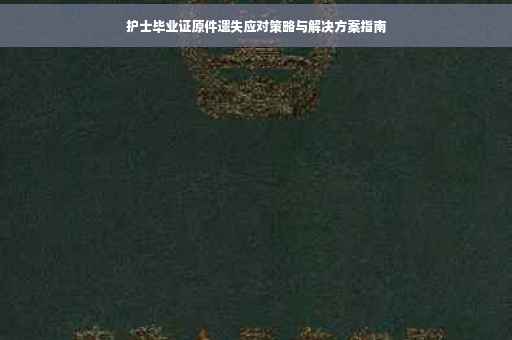 护士毕业证原件遗失应对策略与解决方案指南