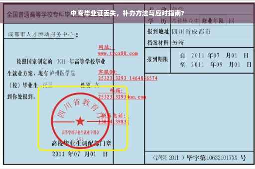 中专毕业证丢失，补办方法与应对指南?