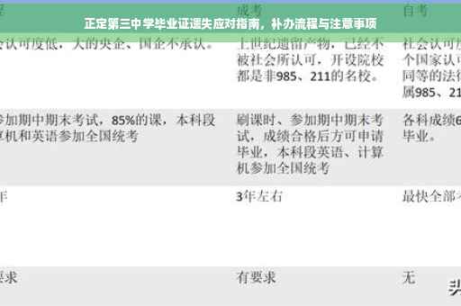 正定第三中学毕业证遗失应对指南，补办流程与注意事项