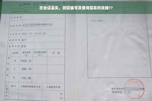 毕业证丢失，找回编号及查询信息的攻略??