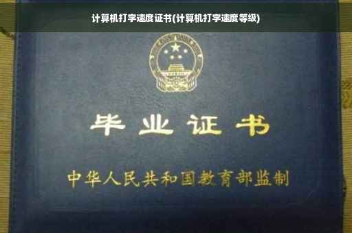 计算机打字速度证书(计算机打字速度等级)